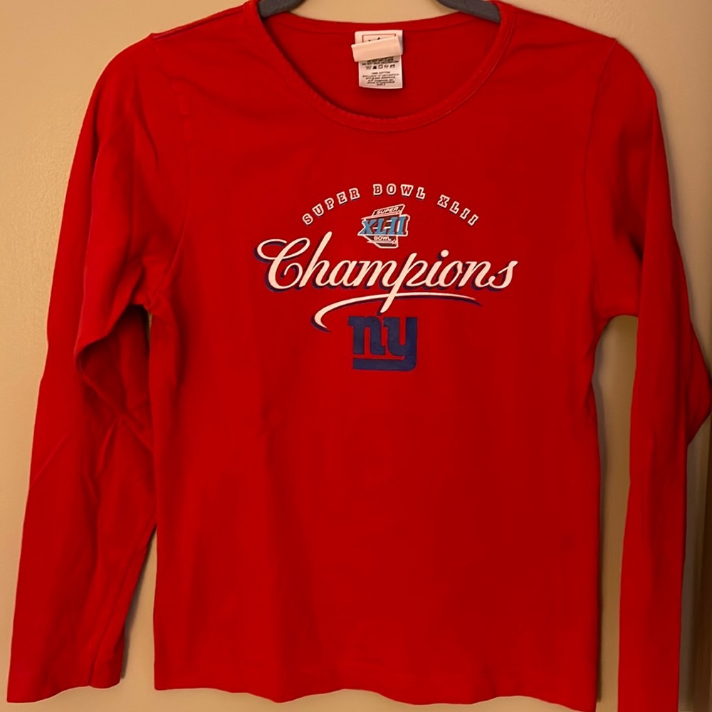 VINTAGE SUPER BOWL XLII CHAMPIONS NY GIANTS LADIES' TEE - SIZE SMALL